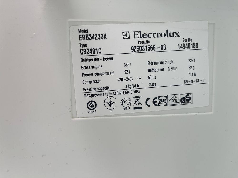 Холодильник Виробник: Electrolux #05966