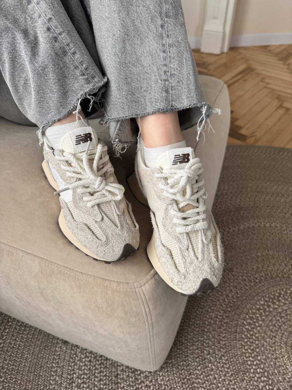 Жіночі кросівки New Balance 327 бежеві (36 37 38 39 40) Нью Баланс