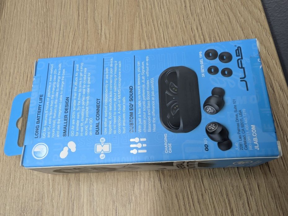 Навушники JLab Audio JBuds Air True Wireless с футляром для
