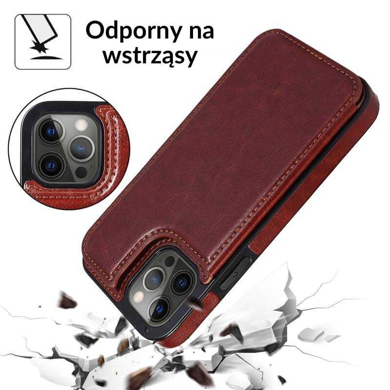 Etui pokrowiec z miejscem na karty do iphone 14, 14 pro, 14 pro max