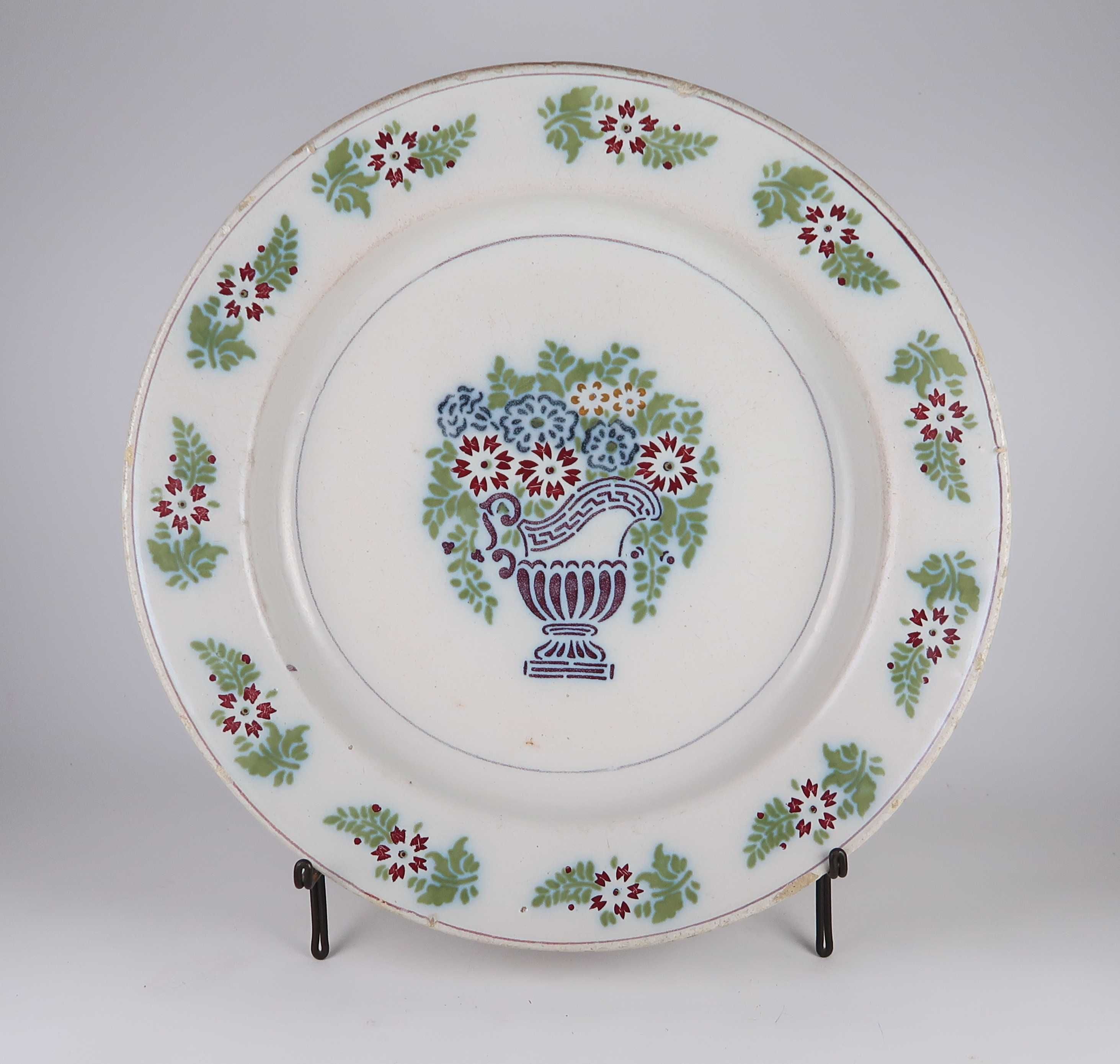 Prato Grande Faiança Portuguesa Séc. XIX - 32 cm