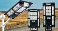 Potężna Lampa Solarna 500W Latarnia Halogen Led Solar Pilot