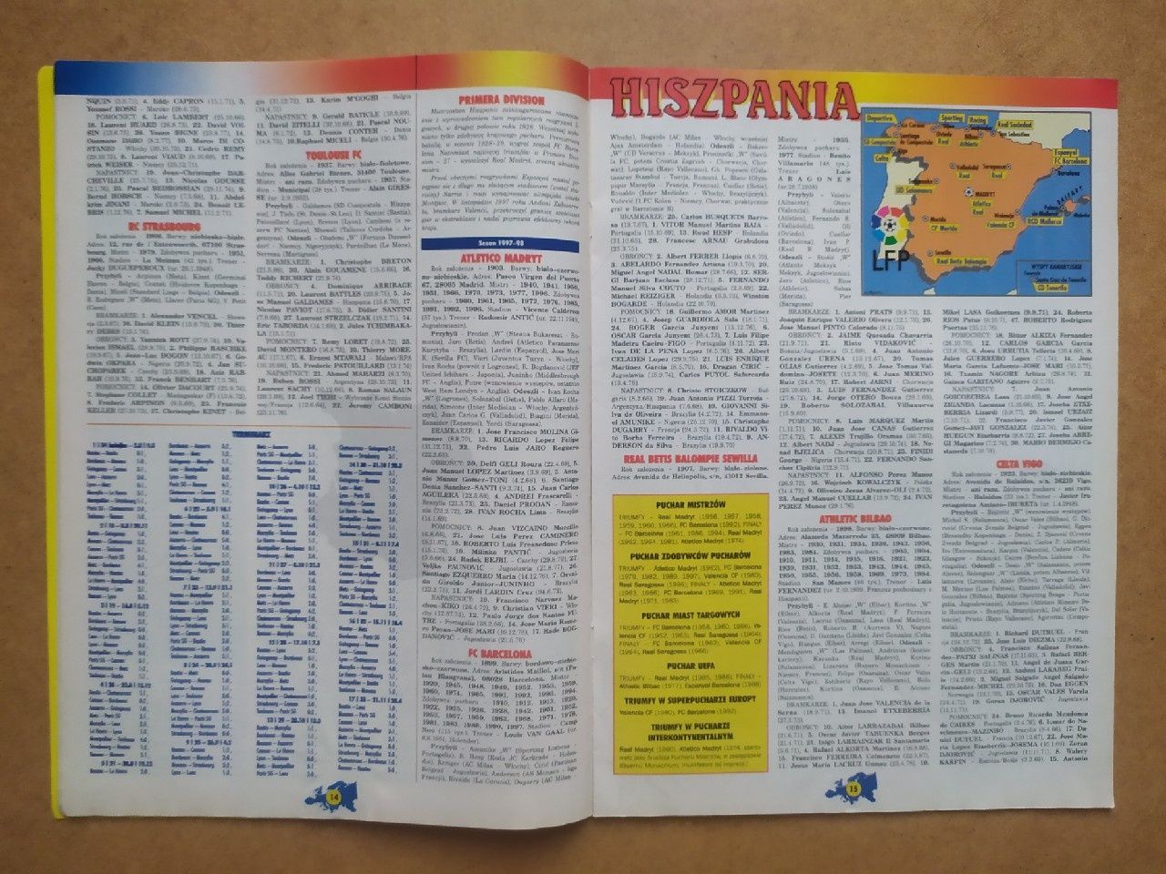 Skarb kibica ligi w Europie 1997-98