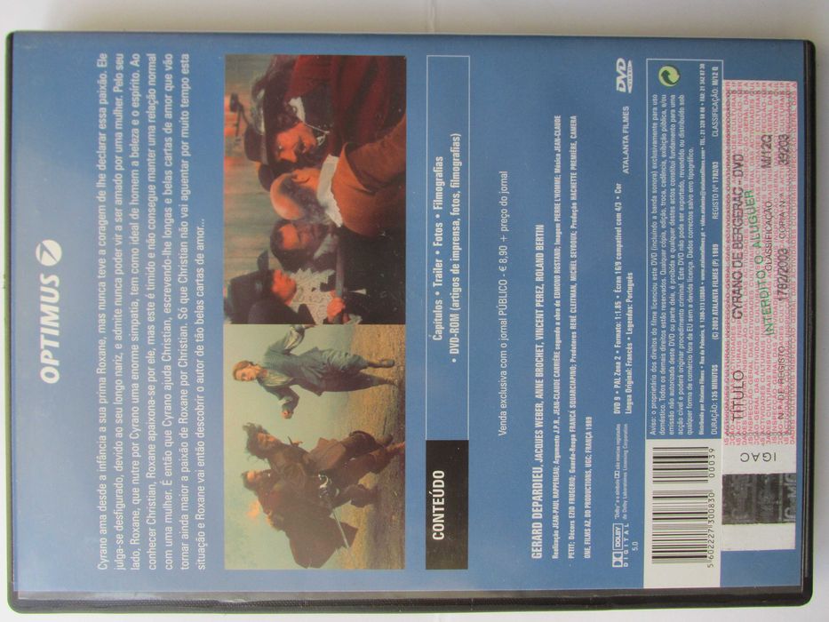 DVD -Cyrano de Bergerac