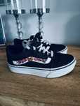 Trampki Vans 36,5 czarne kwiaty