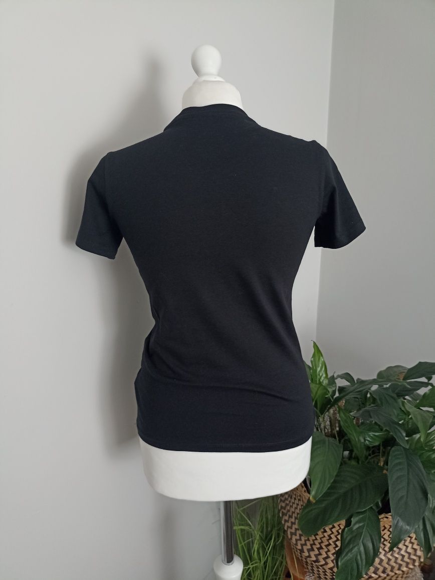 T-shirt z błyszczącym nadrukiem Guess roz.S/M