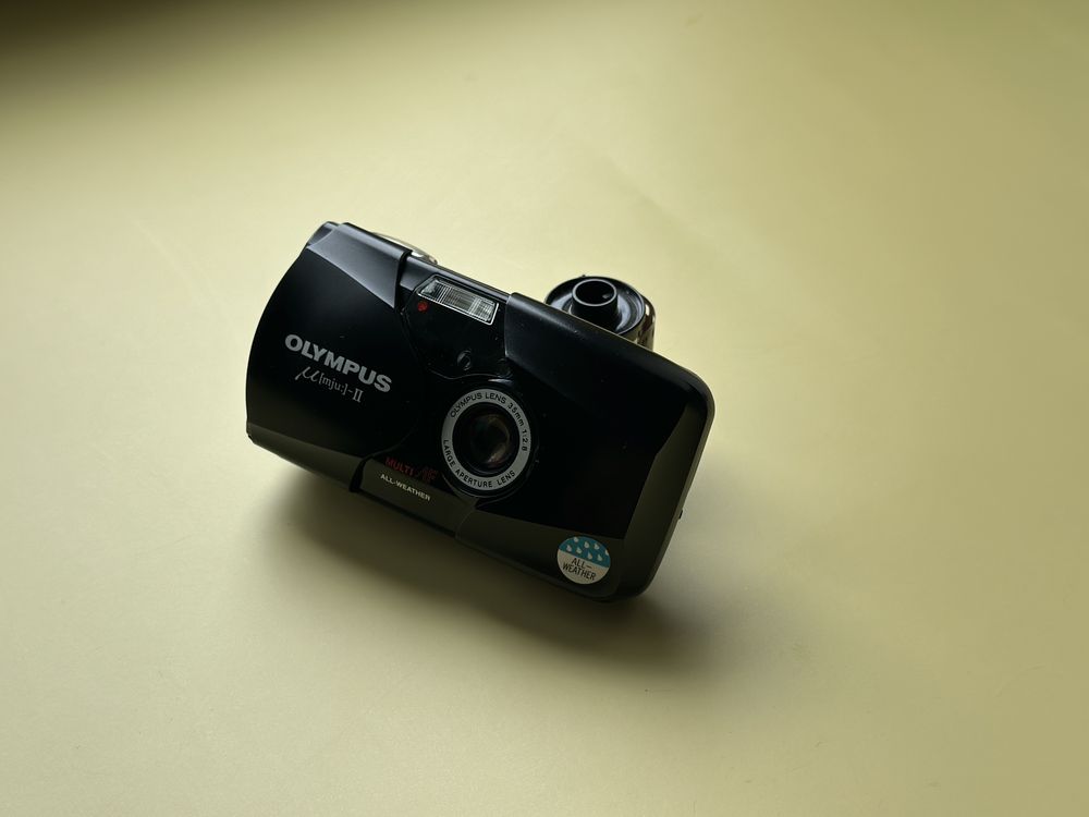Olympus mju ii плівковий фотоапарат мью 2 чорний як новий