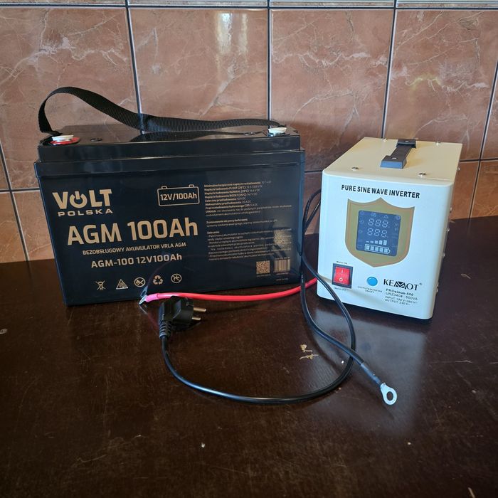 Джерело безперебійного живлення (ДБЖ)+ Акумулятор 100Ah AGM