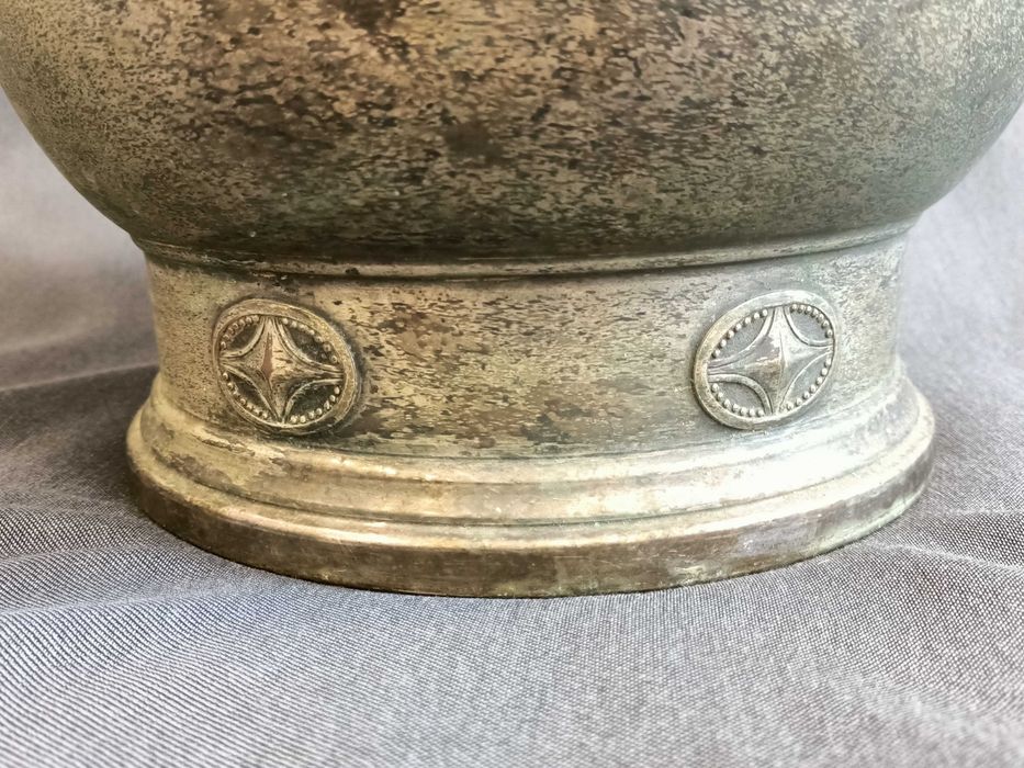 Огромадное Старинное Ведро для Шампанского со Львами