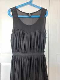 Sukienka H&M Czarna plisowana XS (34)