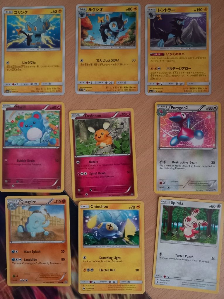 Cartas Digimon e Pokémon lote 1