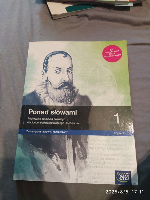 Ponad słowami 1 część 2 zakres podstawowy i rozszerzony
