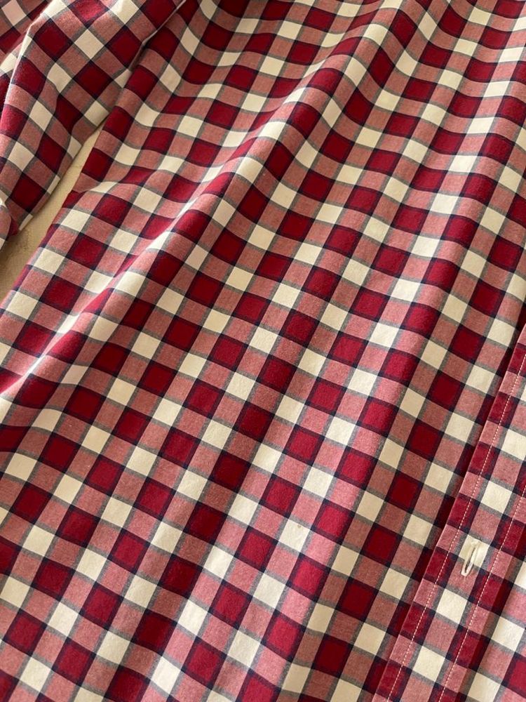 Camisa xadrez vermelho Massimo Dutti