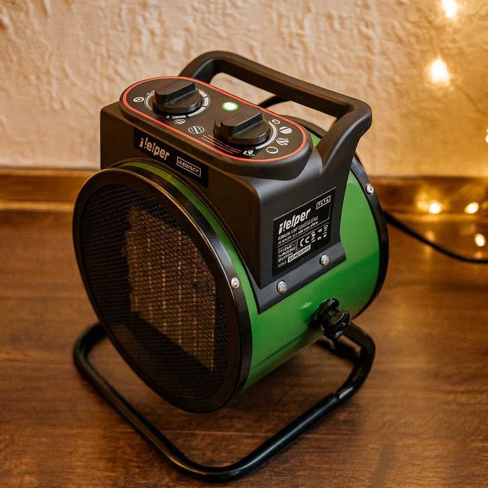 Потужний тепловентилятор електричний 3 кВт Helper HP1033 Обігрівач