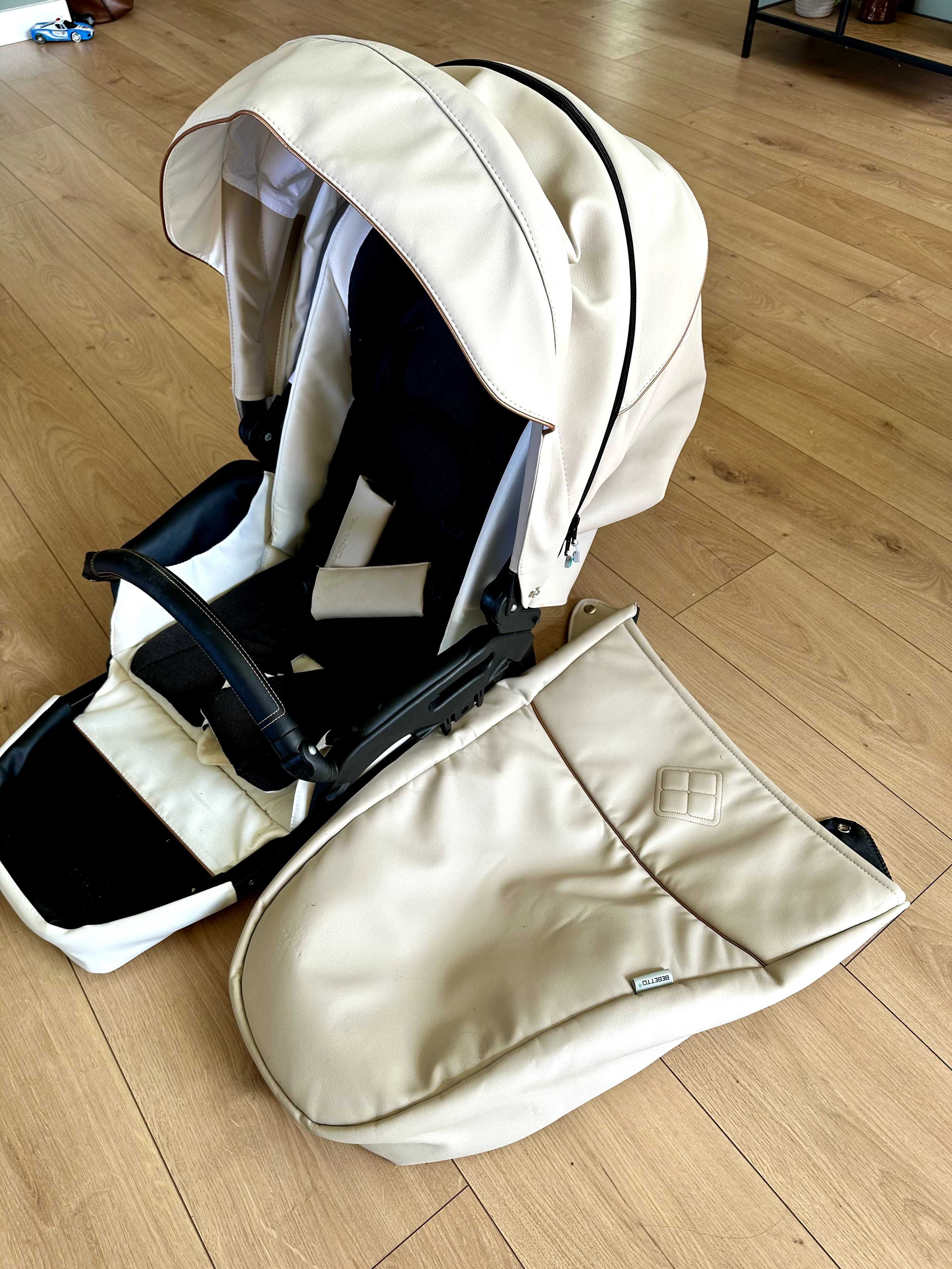 Wózek 2w1 Bebetto Pascal Premium Class Stella – Beż & Miedź