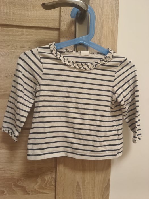 Bluzka w paseczki dla dziewczynki H&M 80cm