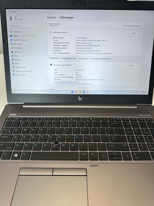 Laptop HP Zbook 15u g5