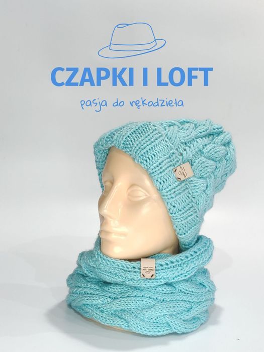 Komin ręcznie robiony na drutach