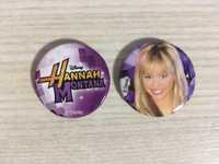 Komplet 2 przypinek Hannah Montana
