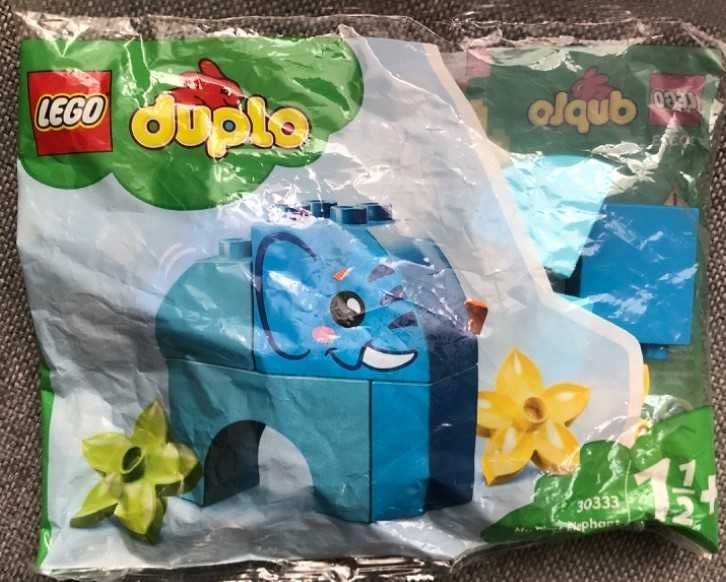 Lego Duplo 30333 Mój pierwszy słoń + 10954 Pociąg z cyferkami NOWE