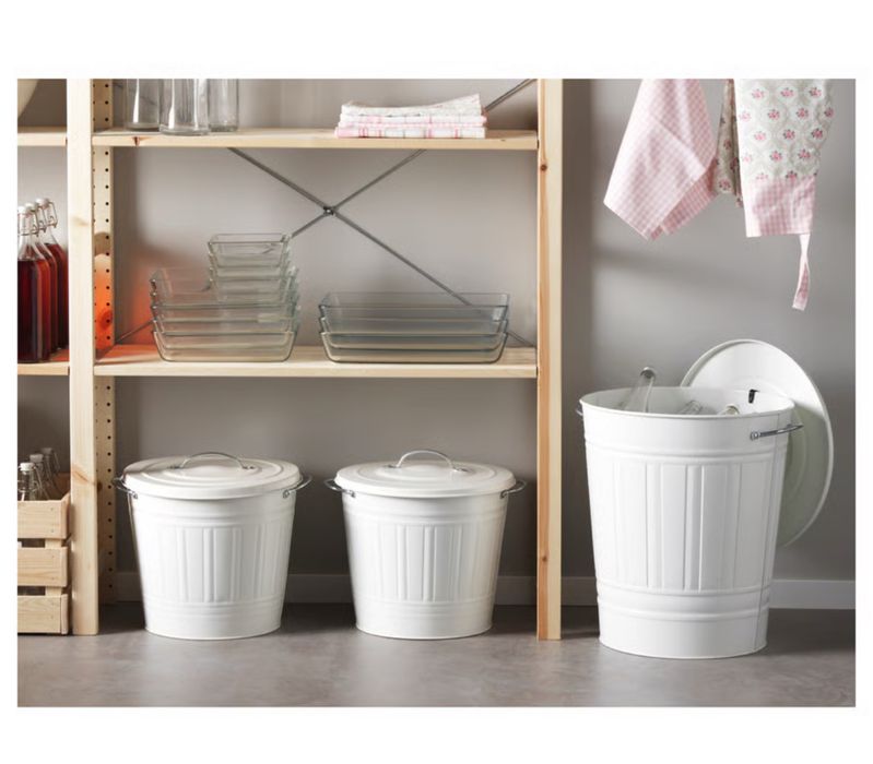 NOWY Kosz na śmieci metalowy IKEA KNODD