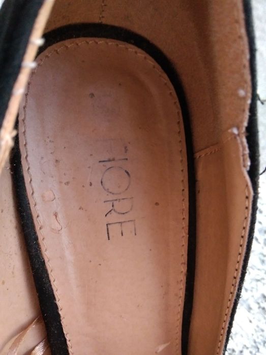 Czarne szpilki zamsz 38 Fiore