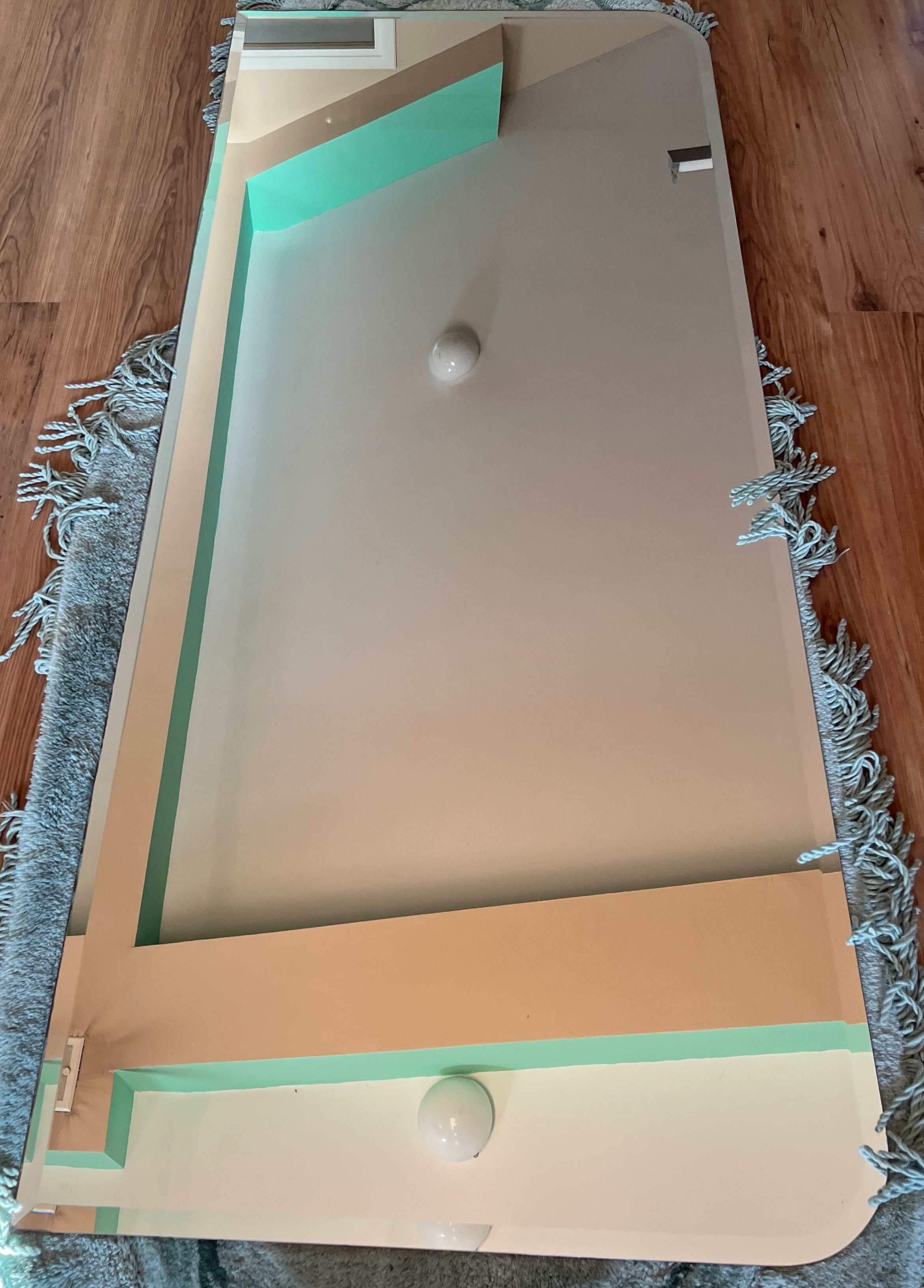Kryształowe lustro łazienkowe