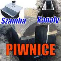 Piwnica / ziemianka Szamba/zbiorniki betonowe kanały samochodowe
