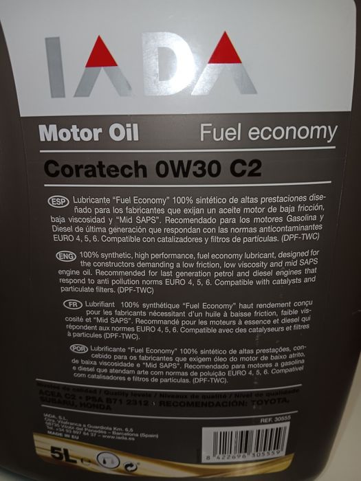 Óleo motor 0w30 Iada