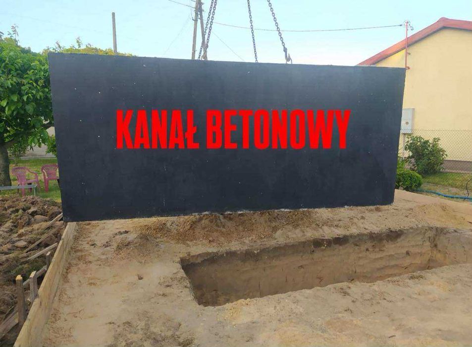 Kanał Samochodowy Betonowy Warsztatowy Szambo Betonowe