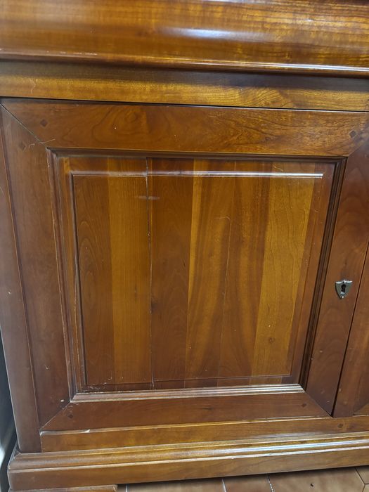 Movel cristaleira madeira de cerejeira