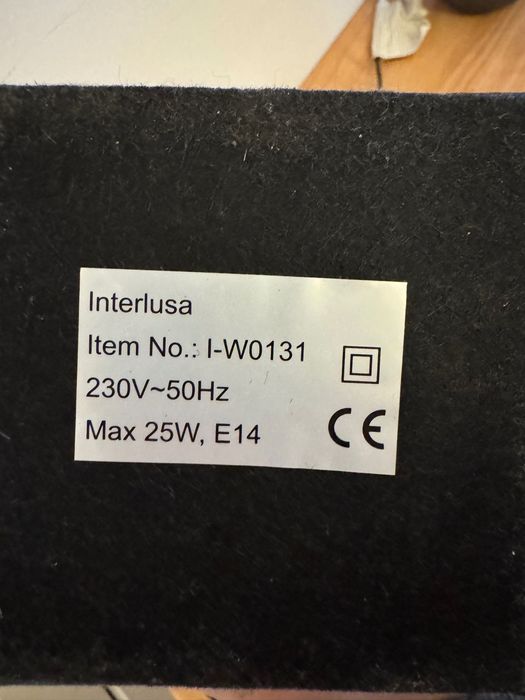 Candeeiro quadrado Interlusa