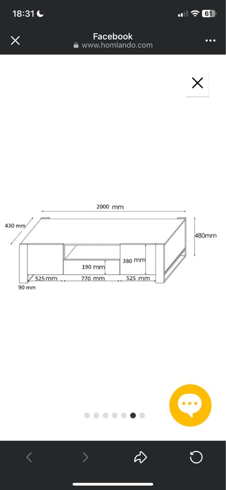 Szafka rtv 2000cm