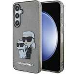 Etui Karl Lagerfeld Glitter Karl&Choupette na Samsung Galaxy S24+ - cz