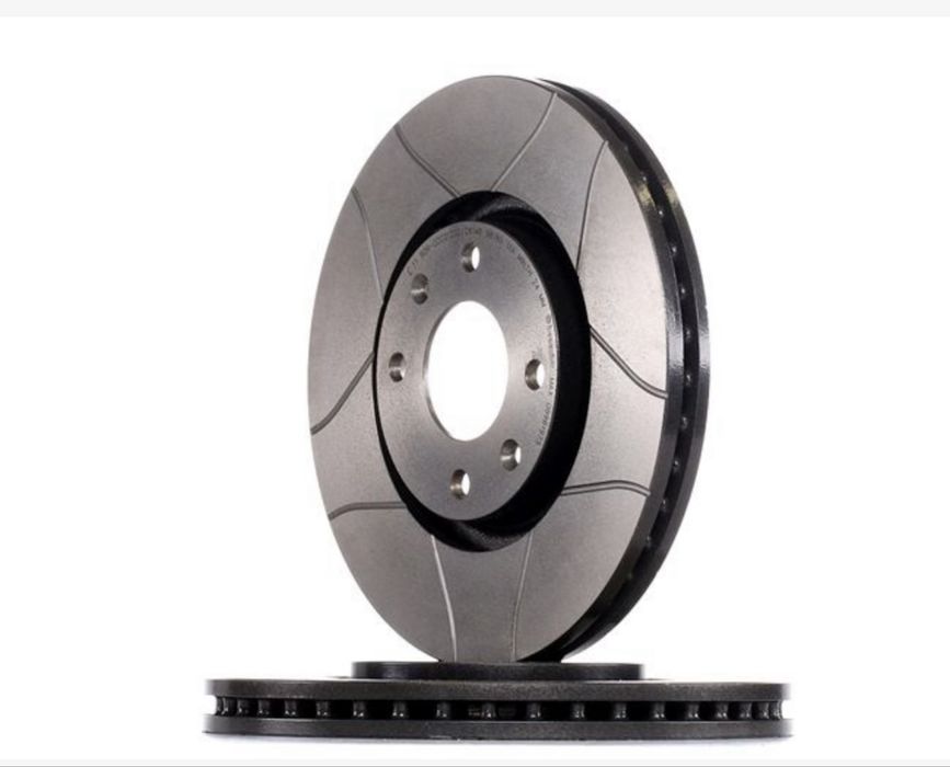 Discos brembo ranhorados e ventilados (dianteiros)