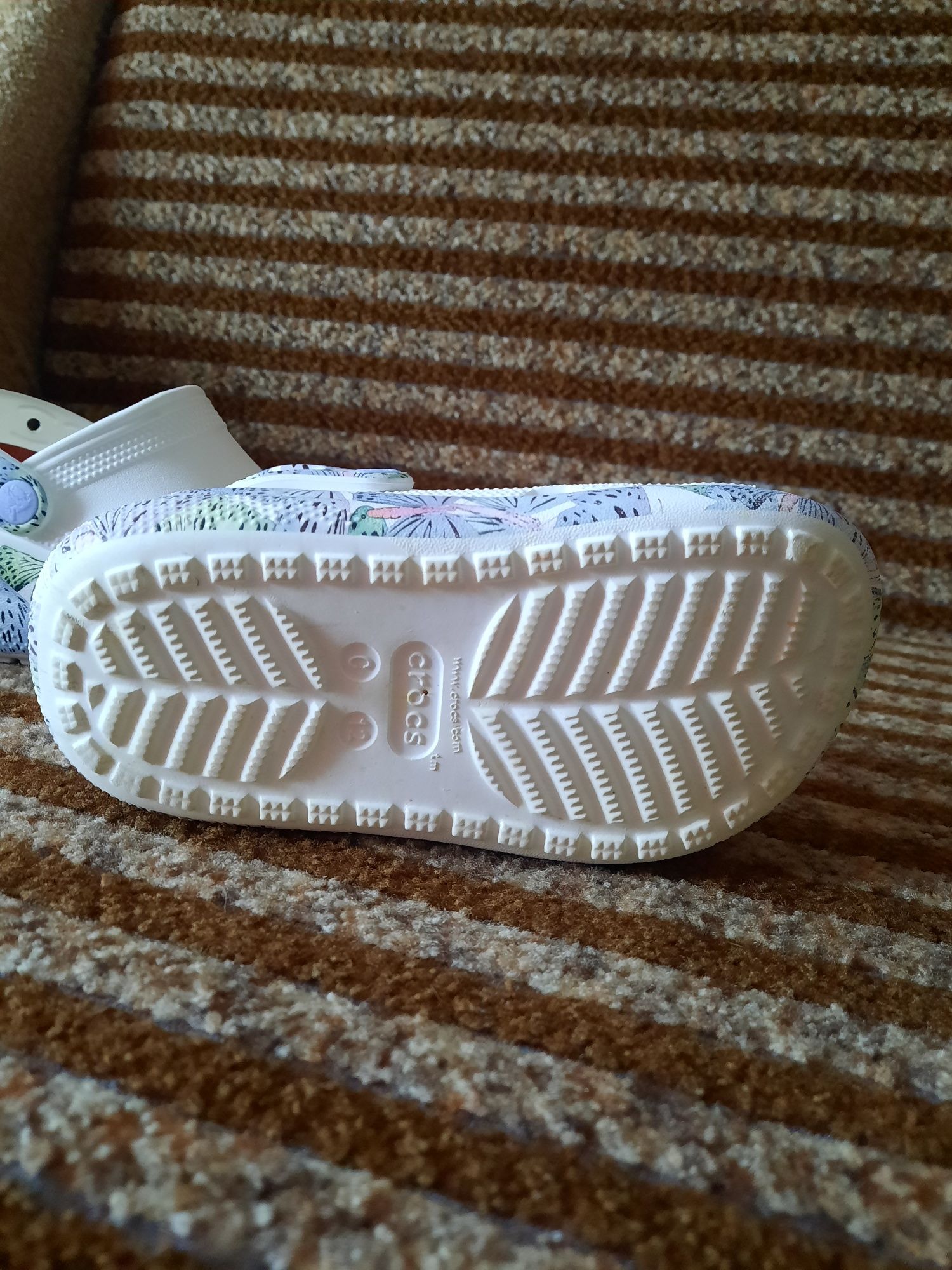 Дитячі сабо crocs Classic Cutie Butterfly Clog  White/Multi  C 12