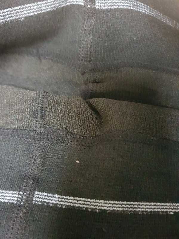 Bawełniane legginsy czarne grube r. XS-S