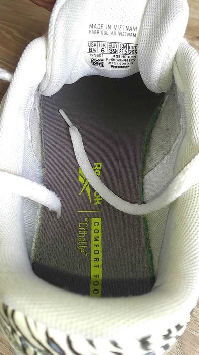 Buty damskie Reebok 1Y3501, białe, skórzane