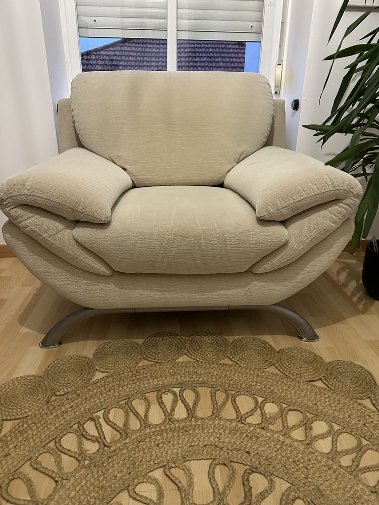 Sofa individual bege
