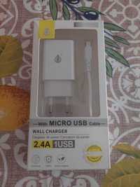 Carregador micro USB novo