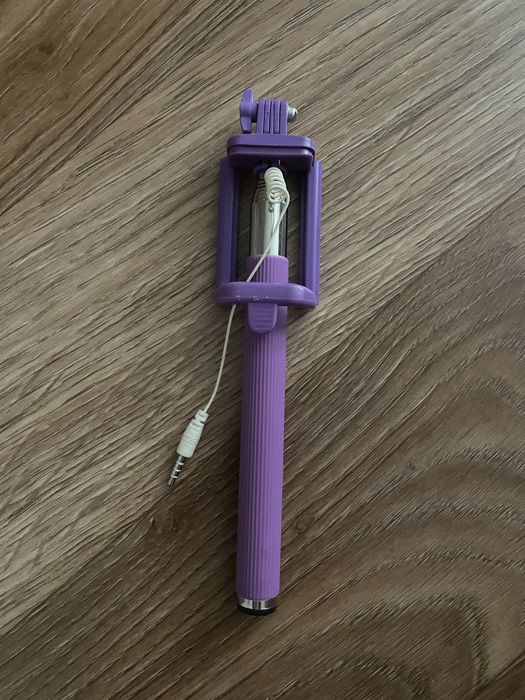 Палка селфи фіолетова розкладна