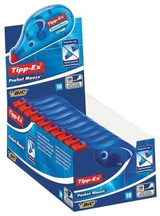Korektor Pocket Mouse w Taśmie (10szt) BIC BIC pudełko,170x99 mm