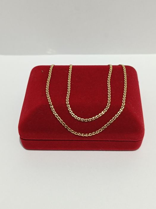 Złoty łańcuszek splot Gucci dł.50cm, złoto próby 585