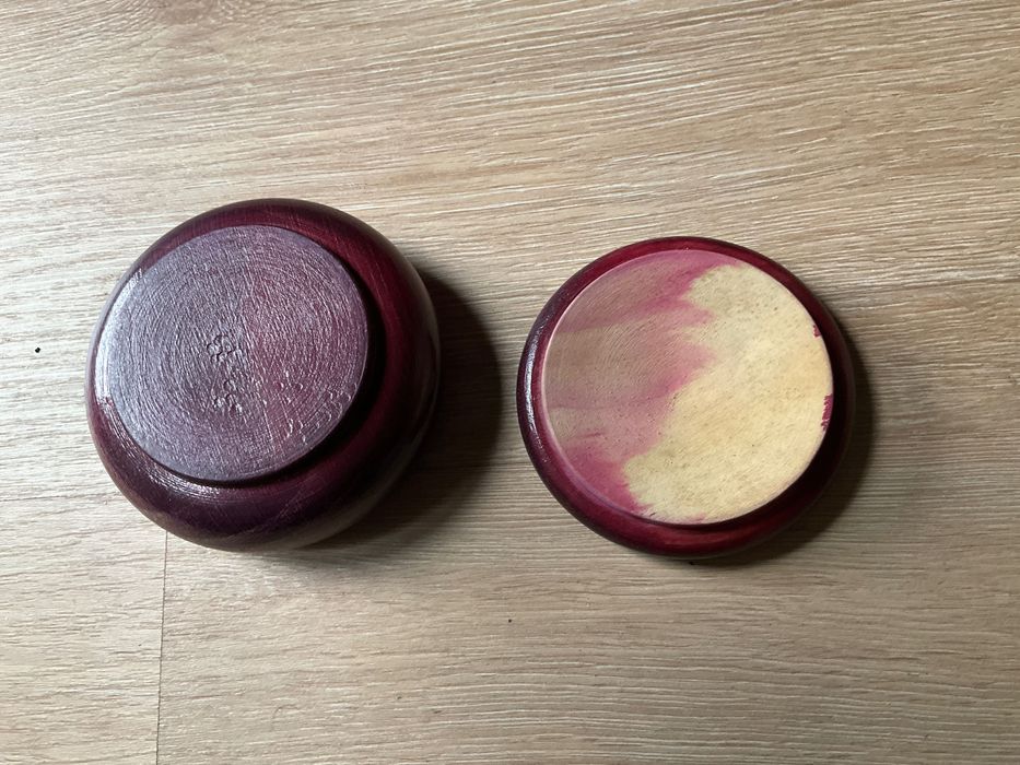 Caixa em madeira bordeaux