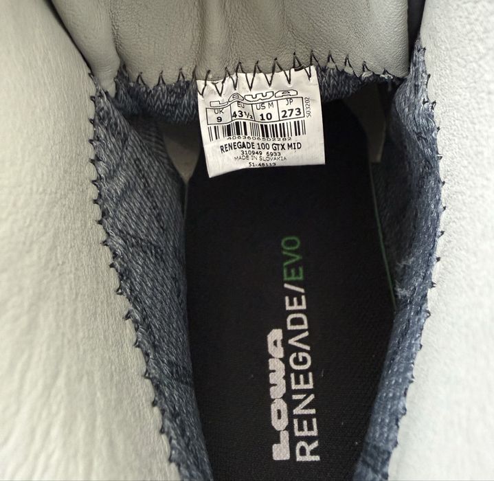 Lowa Renegade 100 Mid GORE-TEX Vibram | 399310949 ботинки черевики