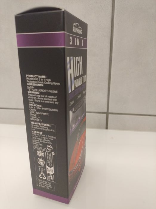 hydrofobowa powłoka ceramiczna do samochodów 100ml