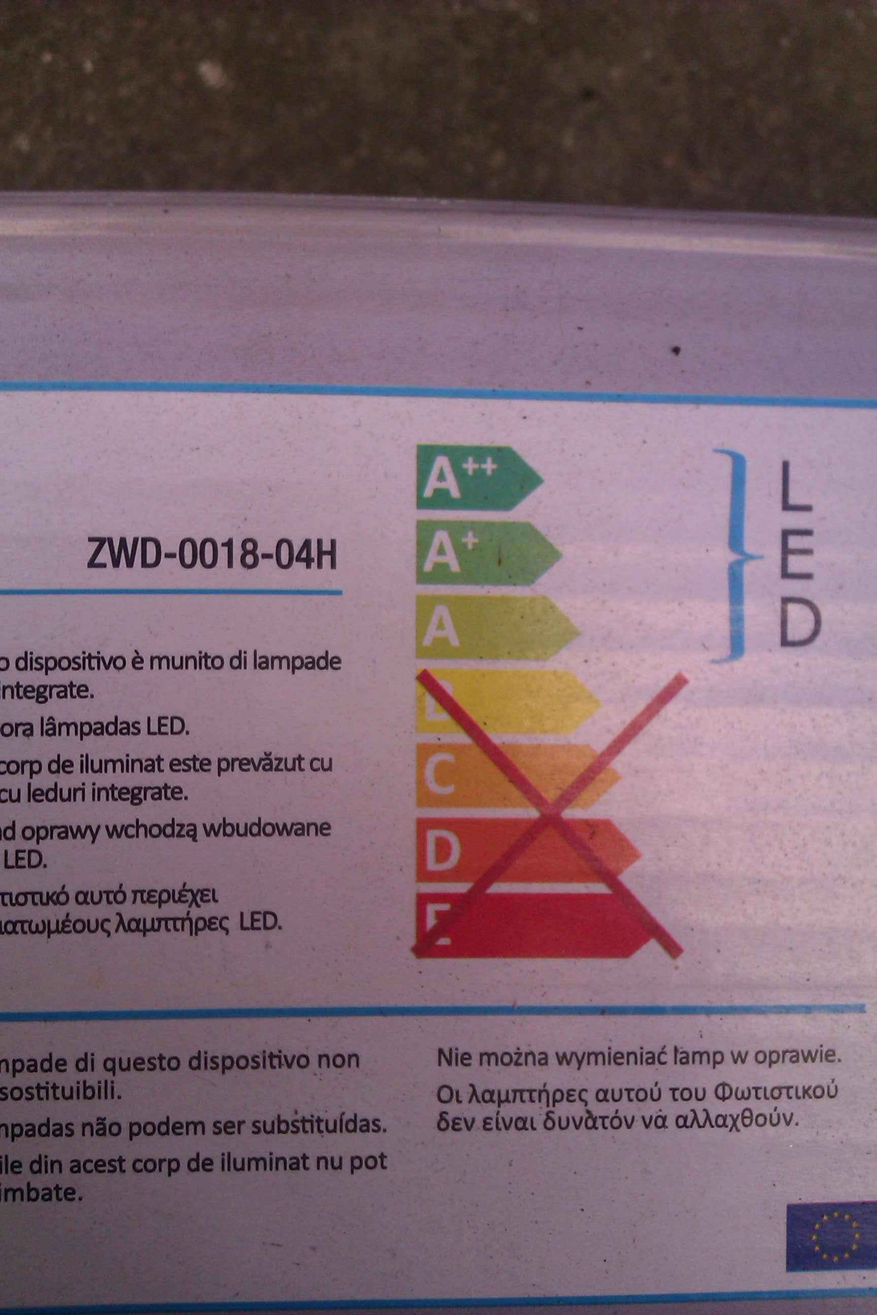 nowa sprawna energooszczedna  elegancka lampa ledowa