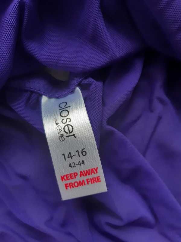 Fioletowa koszulka nocna bielizna damska Closer 42,XL/44XXL cekiny