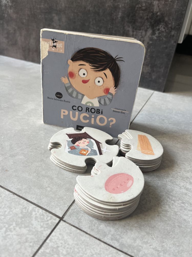 Zestaw zabawek gry puzzle pucio
