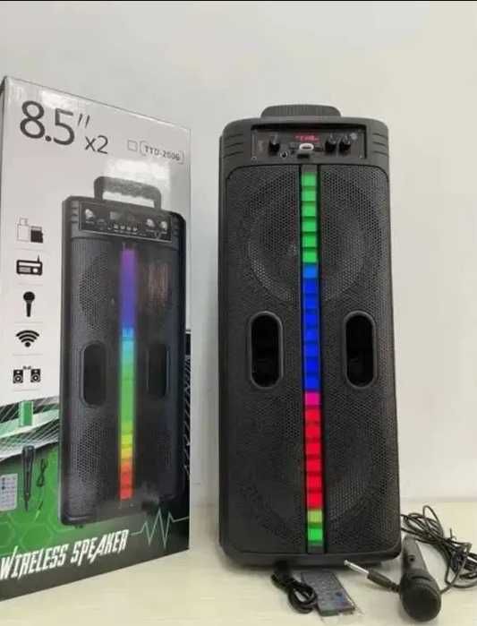 ТОП ПРОДАЖ Колонка Bluetooth Музыкальный центр с Rgb подсветкой